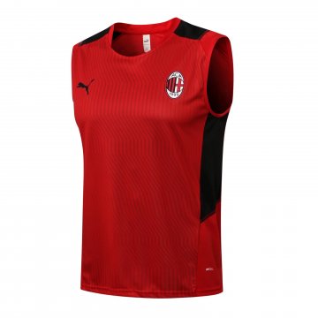 AC Milan 2021-22 Red Soccer Singlet Jerseys Men's