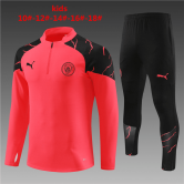 Manchester City 2023-24 Red Soccer Training Suit Kid's