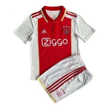 Ajax 2022-23 Home Soccer Jerseys + Short Kid's