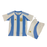 Argentina 2024 Home Copa America Soccer Jerseys + Short Kid's