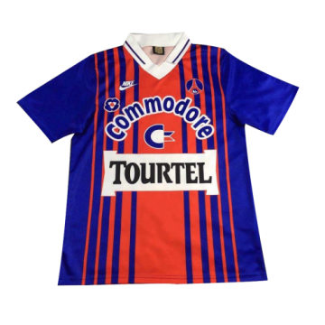 93/94 PSG Home Blue Retro Football Jersey Shirts Men