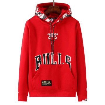2021/2022 Chicago Bulls x Aape Pullover Red Hoodie Sweatshirt Men's