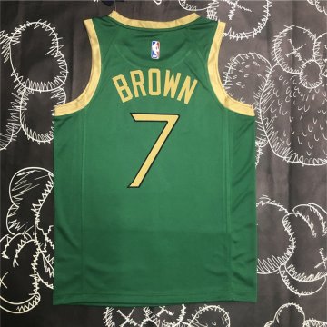 Boston Celtics 2019/2020 Green SwingMen's Jersey - City Edition Men's (BROWN #7)