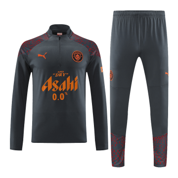 Manchester City 2023-24 Gray Soccer Sweatshirt + Pants Men's