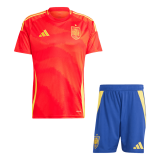 Spain 2024 Home EURO Soccer Jerseys + Short Men's