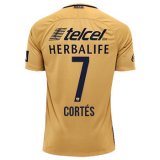 2016-17 Pumas Home Yellow Football Jersey Shirts Cortes #7