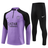 PSG 2023-24 Purple Soccer Training Suit Men's