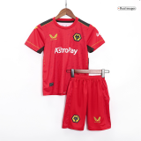 Wolverhampton Wanderers 2023-24 Away Soccer Jerseys + Short Kid's
