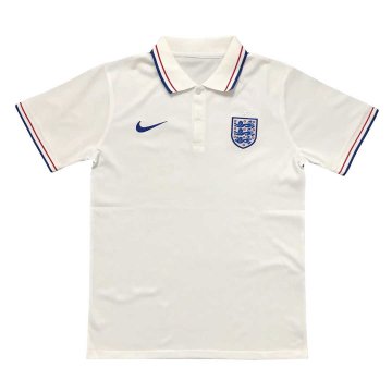 2020-21 England White Men's Football Polo Shirt