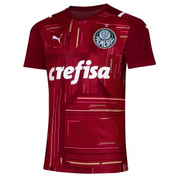 2021-22 Palmeiras Goalkeeper Red Football Jersey Shirts Men's