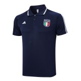 Italy 2023 Navy Soccer Polo Jerseys Men's