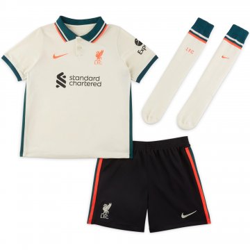 Liverpool 2021-22 Away Kid's Soccer Jersey+Short+Socks