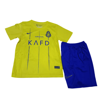 Al Nassr Home Soccer Jerseys + Short Kid's 2023/24