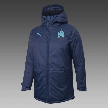 2020-21 Olympique Marseille Navy Men's Football Winter Jacket