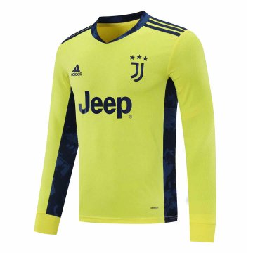 2020-21 Juventus Goalkeeper Yellow LS Man Football Jersey Shirts
