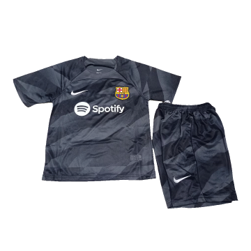 Barcelona 2023/24 Goalkeeper Soccer Jerseys + Short Kid's