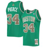 #PIERCE #34 Boston Celtics 2007-2008 Kelly Green Mitchell & Ness Hardwood Classics Jersey Men's