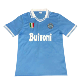 86/87 Napoli Home Blue Retro Football Jersey Shirts Men