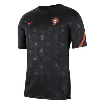 2021-22 Portugal Black Short Football Training Shirt Men's