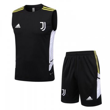 Juventus 2022-23 Black Soccer Singlet + Short Men's