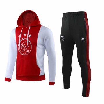 2019-20 Ajax Hoodie Red Men's Football Training Suit(Sweatshirt + Pants)
