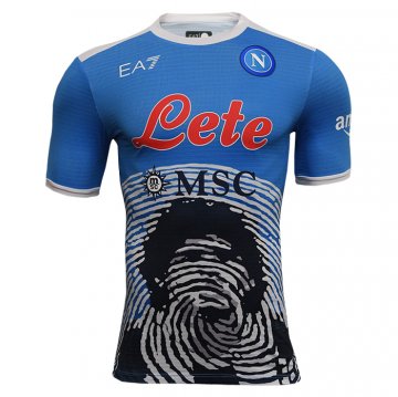 Napoli 2021-22 Blue Maradona Limited Edition Soccer Jerseys Men's