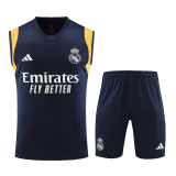 Real Madrid 2023/24 Navy Soccer Singlet + Short Men's