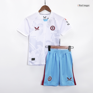 Aston Villa 2023-24 Away Soccer Jerseys + Short Kid's
