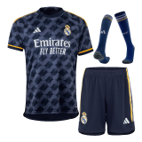 Real Madrid 2023/24 Away Soccer Jerseys + Short + Socks Men's