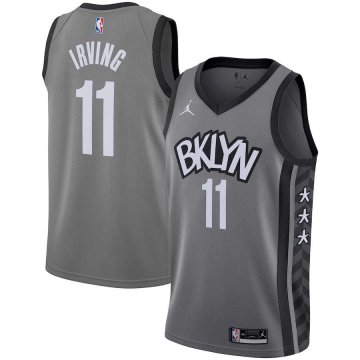 Brooklyn Nets Brand Gray 2020/21 Men's SwingMen's Jersey StateMen'st Edition