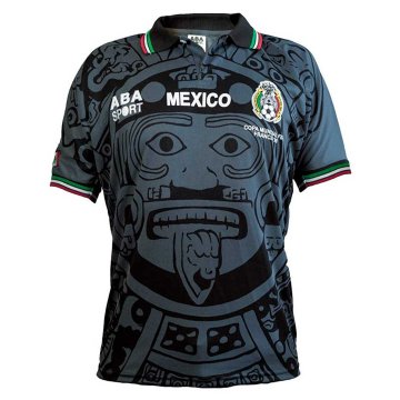 1998 Mexico Away Retro Black Men's Football Jersey Shirts