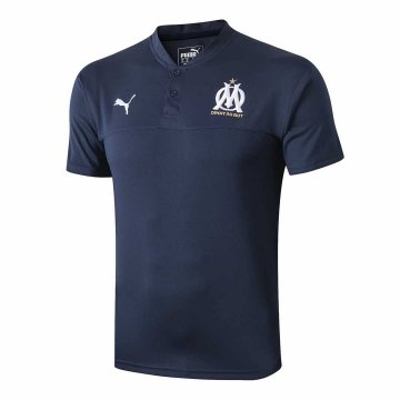 2019-20 Olympique Marseille Navy Men's Football Polo Shirt