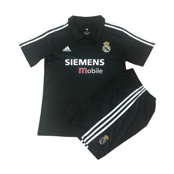 2021-22 Real Madrid Retro Away Football Jersey Shirts + Short Kid's