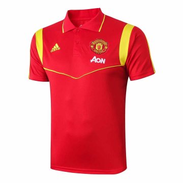 2019-20 Manchester United Red Men's Football Polo Shirt [39112163]