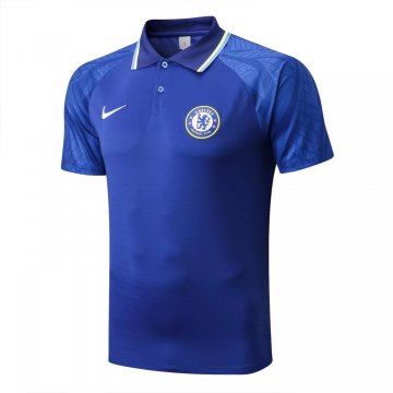 Chelsea 2022-23 Blue Soccer Polo Jerseys Men's