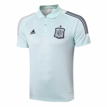 2020-21 Spain Mint Green Men's Football Polo Shirt