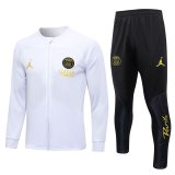 PSG x Jordan 2023-24 White Soccer Jacket + Pants Men's