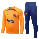 Barcelona 2022-23 Orange Soccer Training Suit Men's