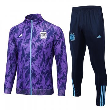 Argentina 2022 Purple Soccer Jacket + Pants Men's