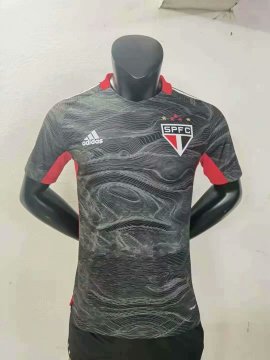 2021-22 Sao Paulo FC Goalkeeper Black Men‘s Football Jersey Shirts