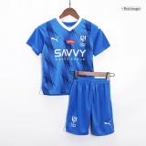 Al Hilal SFC 2023-24 Home Soccer Jerseys + Short Kid's