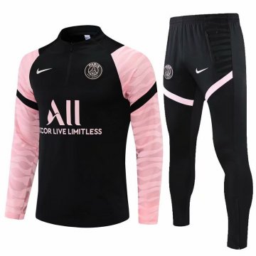 2021-22 PSG Black - Pink Football Training Suit Men's