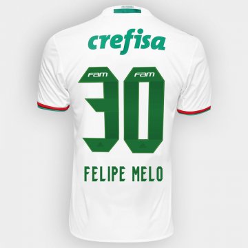 2016-17 Palmeiras Away White Football Jersey Shirts Felipe Melo #30