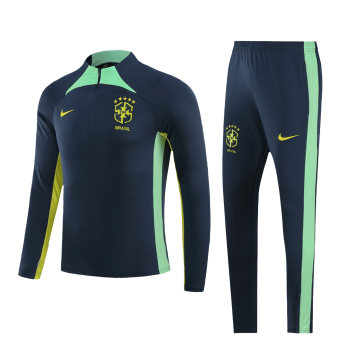 Brazil Navy Soccer Sweatshirt + Pants Men's 2023