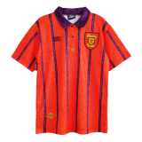 93/95 Scotland Away Red Retro Football Jersey Shirts Men