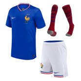France 2024 Home EURO Soccer Jerseys + Short + Socks Men's