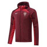 Portugal 2022 Burgundy All Weather Windrunner Soccer Jacket Men's