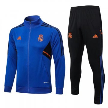 Real Madrid 2022-23 Blue Soccer Jacket + Pants Men's