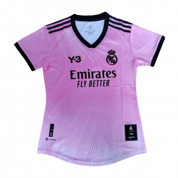 Real Madrid 2022-23 Y-3 120th Anniversary Pink Soccer Jerseys Women's