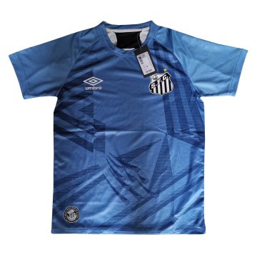 2020-21 Santos Goalkeeper Blue Men's Football Jersey Shirts